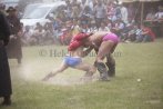 Naadam Festival - wrestling at Bat-Ulzii