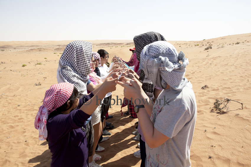 TAISM school desert challenge, Outward Bound Oman