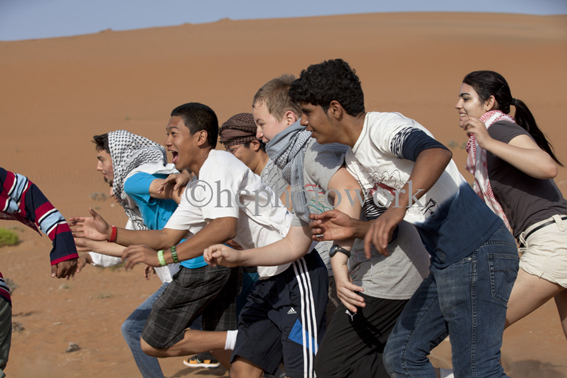 TAISM school desert challenge, Outward Bound Oman. © 2012 Helen Couchman