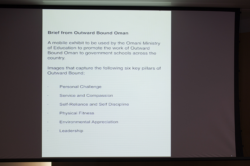Outward Bound Oman, Anglo-Omani Society, mobile exhibition, Oman, UK, hcphotowork